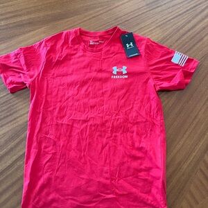 Under Armour Freedom Red Short Sleeve Tee